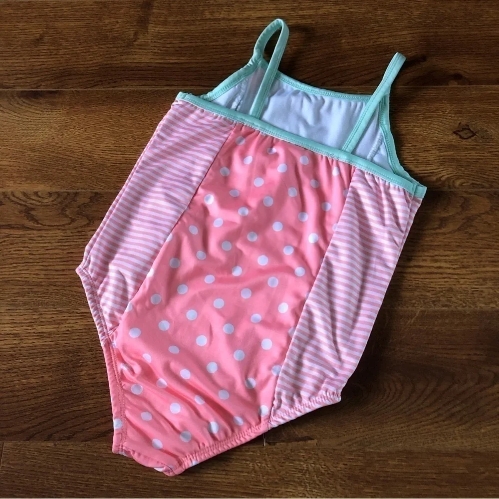 Coral & mint one pc swimsuit in size 5
